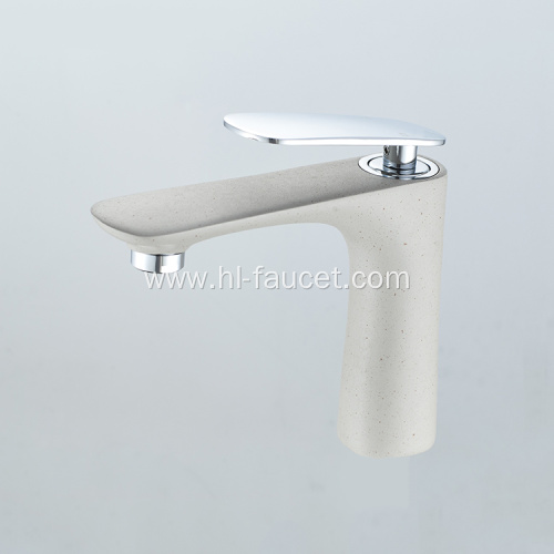 Modern brass nickel brushed hot and cold faucet